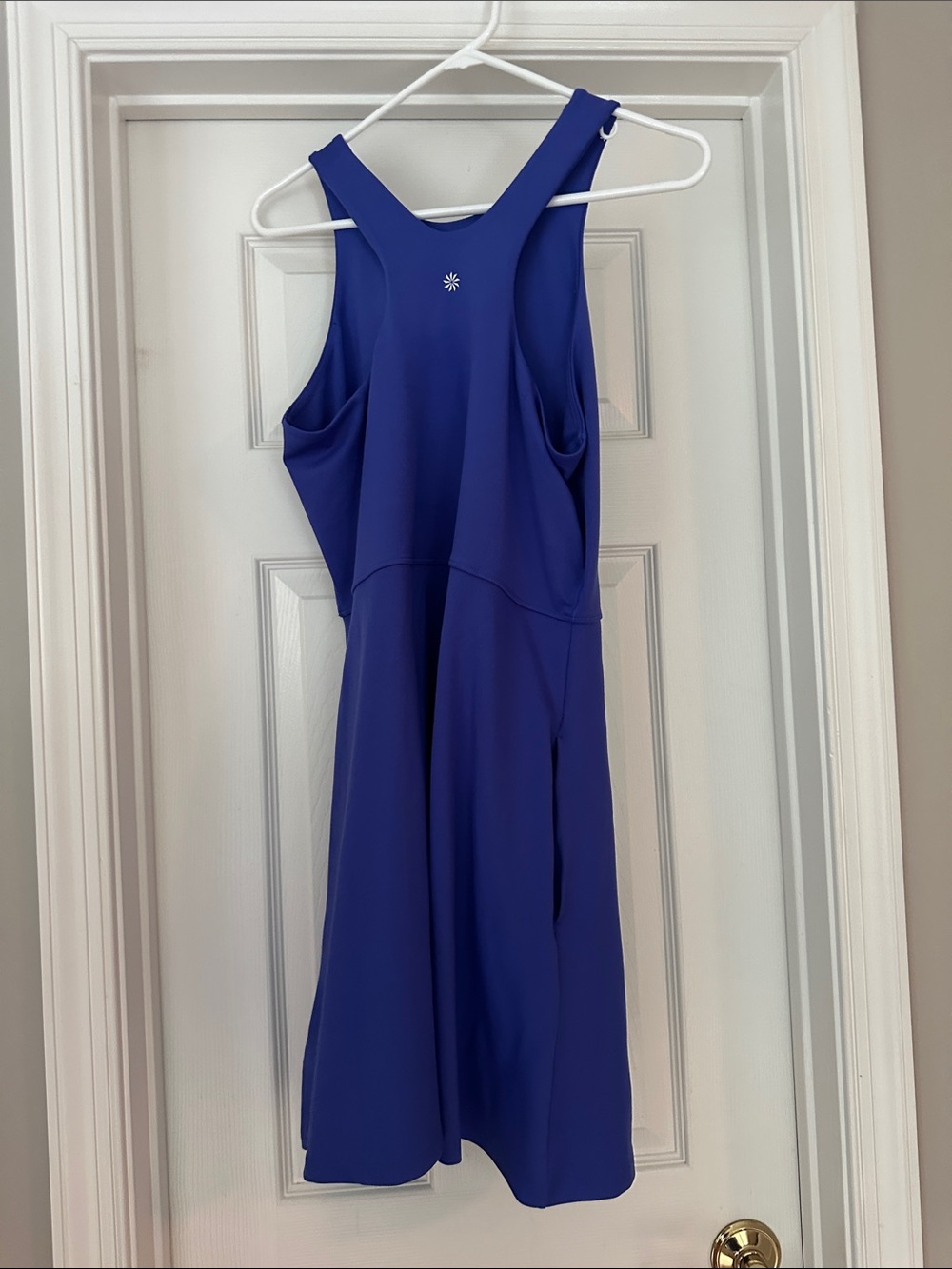 ATHLETA Conscious Athletic Dress Lazurite Blue Racerback UPF Pockets - Picture 8 of 14